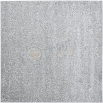 Полша Едноцветен килим - сив 2 х 2 м