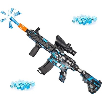 Sunny Blaster M416 útočná puška na vodní gelové kuličky s příslušenstvím modrá M416-blue