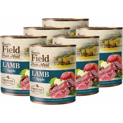 Sam's Field Adult True Lamb & Apple 6 x 800 g
