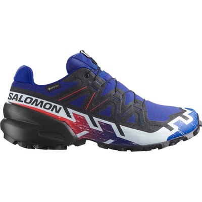 Salomon Маратонки Salomon Speedcross 6 GORE-TEX Equipe Trail running shoes - Surf The Web / Fiery Red / White - размер 42 2/3 (EU) (023-2533-0120)