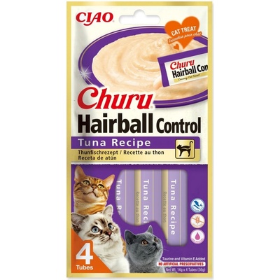 Churu Cat Hairball Control Tuna Recipe 4 x 14 g