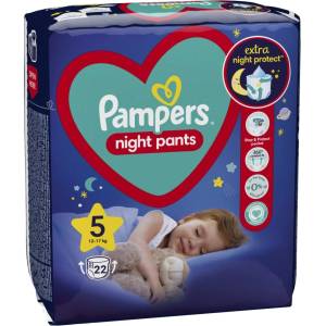 Pampers Нощни гащички Pampers Night Pants 5 (12-17 кг. ) - 22 броя