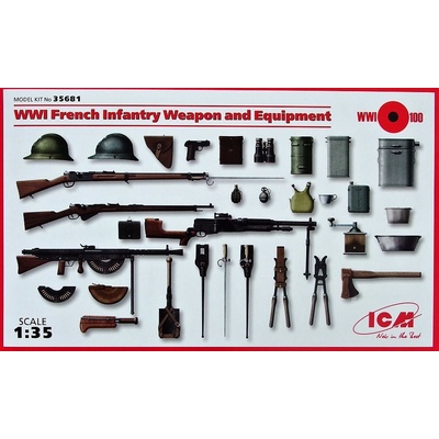 ICM French Infantry WWI Weapon and Equipment 1:35