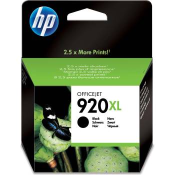 HP Оригинална касета с мастило с голям капацитет 920xl, цвят черен (cd975ae#bgy)