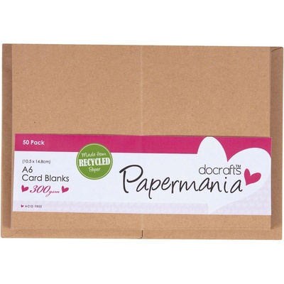 Obálka a přání A6 kraft 50ks (300g/m2)