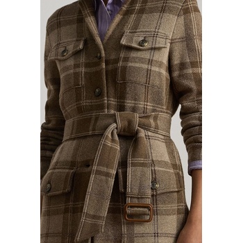 Lauren Ralph Lauren Сако Lauren Ralph Lauren в кафяво с едно копче с десен 200979709 (200979709)