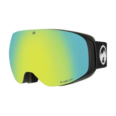 MowMow Маска за ски и сноуборд MowMow Gravity M/L с черна рамка и златна/синя X-celLens плака (MMG-M3)