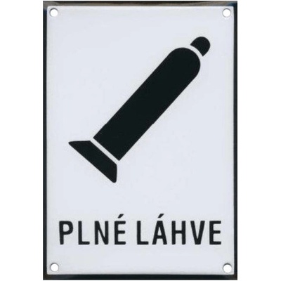 PLNÉ LÁHVE 150x210mm - smaltovaná tabulka