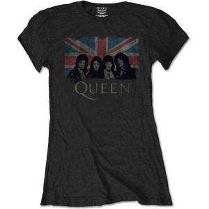 Queen Union Jack Vintage (Retail Pack) Black M Дамски Риза (QUTSP12LB02)