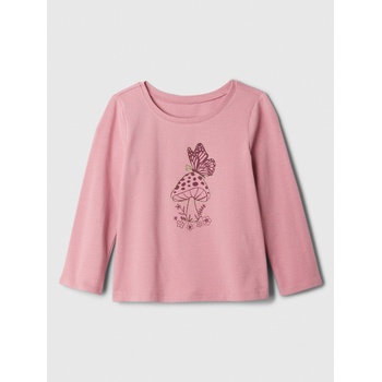 GAP Бебешка памучна тениска GAP GAP | Rozov | Момичешки | 86