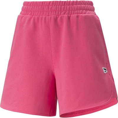 Puma dámské kraťasy DOWNTOWN HIGH WAIST SHORTS TR 53836125 Růžový