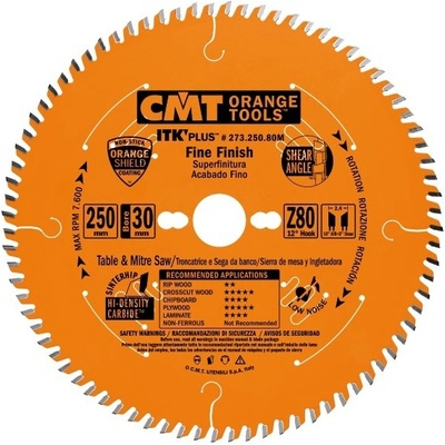 CMT ITK Ultra tenký kotúč pre priečne finálne rezy - D190x1,7 d30(+20,+16) Z64 HM C27319064M