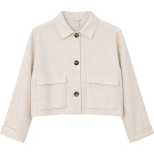Mazine Дамско ежедневно яке Mazine Women's Short Linen Jacket Casual jacket - Moon - размер XL (103-2946-0315)