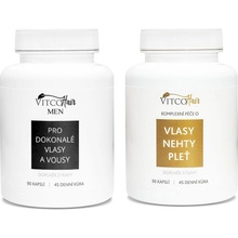 VitcoHair & VitcoHair MEN 135 denní kúra 270 kapslí