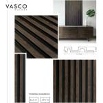 Lamelio Ляв оребрен краен панел Lamelio Vasco с покритие от орех 6.2x270 см (ZL2-O)