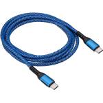 Akyga AK-USB-38 1, 8 м кабел за пренос на данни и зареждане Type C - Type C blue (AK-USB-38)