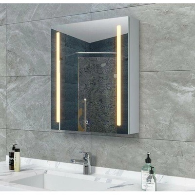 EBS Mars Galerka 60x70cm s LED osvětlením a zvětšovacím zrcátkem MARSG60