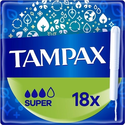 Tampax Super tampóny s aplikátorom 18 ks