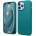 elago Soft Silicone Case - силиконов (TPU) калъф за iPhone 13 Pro Max (тъмнозелен)
