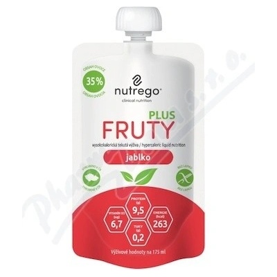 NUTREGO FRUTY PLUS JABLKO POR SOL 4X175ML