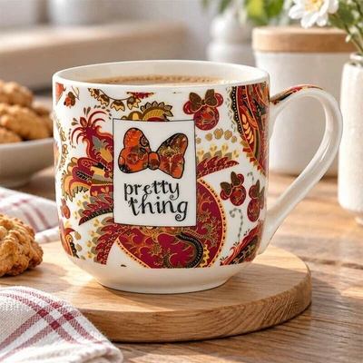 Huizhou Haiswei Daily Necessities Co. Ltd. Porcelánový hrnček Minnie Paisley 380 ml