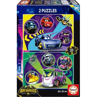 Educa Пъзел 2 в 1 Educa, Батман, 2в1, 20 части (EDU20106)