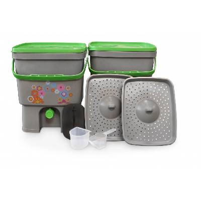 Multikraft Organico vedierko pre Bokashi kompost 16 liter 2 ks