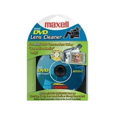 Maxell DVD-R Camcorder mini 8 см/ почистващ диск MAXELL /за камери/ blister 1 бр. в PVC case (ML-DDVD-R-8SM-LENSCLEANER)