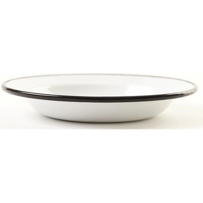 Olymp smaltovaný talíř hluboký 22 cm bílý