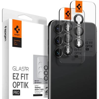 Spigen Optik Pro ochranné sklo na kameru Samsung Galaxy S23 / S23+ 2 ks černé (AGL05962) – Zboží Živě