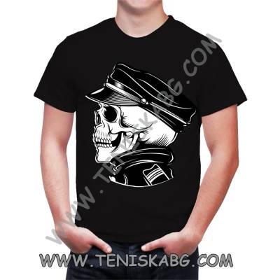 Fruit of the Loom Тениска - Skull hand drawing 1