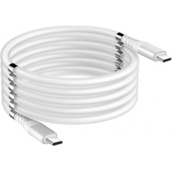 Stablecam 1DJ2036 Magnetický samonavíjací USB nabíjací (Type-C to Type-C), 180cm