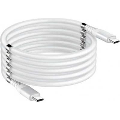 Stablecam 1DJ2036 Magnetický samonavíjací USB nabíjací (Type-C to Type-C), 180cm