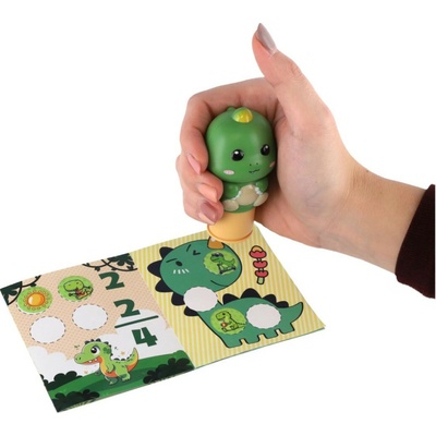 Teddies Samolepková pečiatka dinosaurus s náplňami