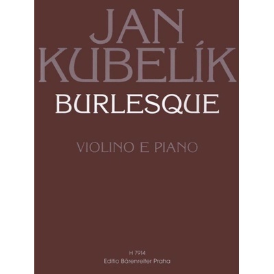 Burlesque noty pre husle a klavír Jan Kubelík