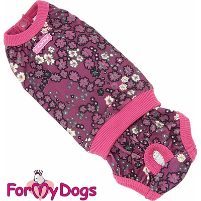 FOR MY DOGS Hárací overal BURGUNDY