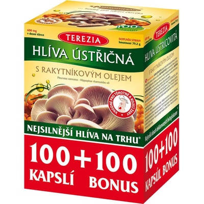 Terezia Company Hlíva ústřičná s rakytníkovým olejem 100+100 kapslí – Sleviste.cz