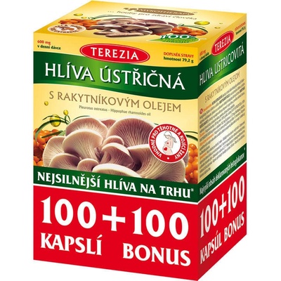 Terezia Company Hlíva ústřičná s rakytníkovým olejem 100+100 kapslí – Zboží Dáma Terezia Company Hlíva ústřičná s rakytníkovým olejem 100+100 kapslí – Zboží Dáma