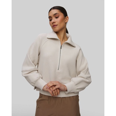 Varley dámská mikina Milano Half Zip Sweat 2.0 Béžová