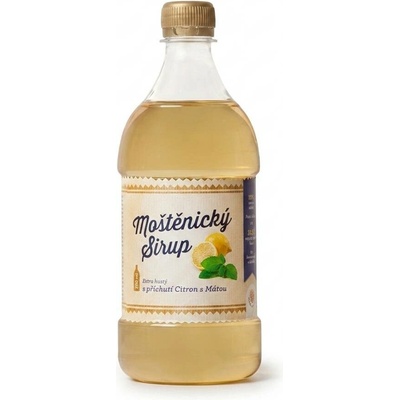 Moštěnický sirup Citronový sirup s mátou 0,7 l