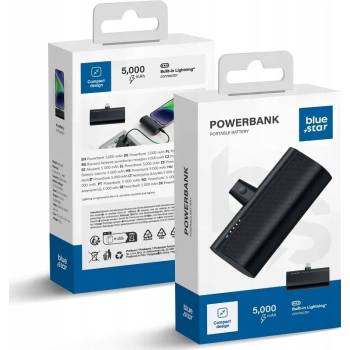 Image 1 of Blue Star 5000 mAh Power Bank с Lightning конектор, черен