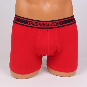 Image 1 of Мъжки боксер в червено с външен ластик