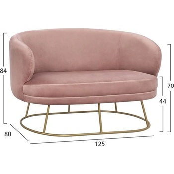 Image 1 of Bogdan Furniture Канапе със златна основа Мебели Богдан модел Arien