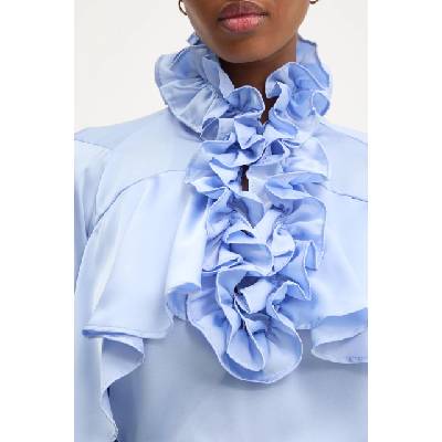 ANSWEAR блуза с волани дамска с вискоза (WW25-BDD01W)