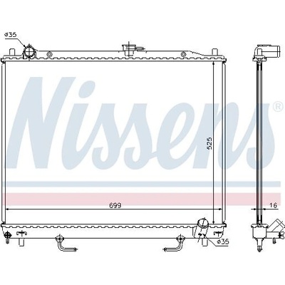 Chladič motoru NISSENS 68181A