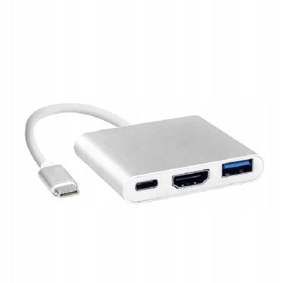 Adaptérový adaptér 3v1 HUB USB-C HDMI 4K MacBook