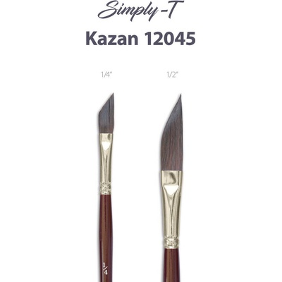 Štetec Simply-T Kazan 12045 - Dagger, krátka rukoväť Veľkosť štetca: 1/4