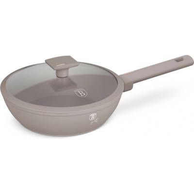 Pro-Tech shop Hlboká panvica so sklenenou pokrievkou a titánovým povrchom Taupe 24cm 55590