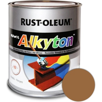 Rust Oleum Alkyton Lesklá R8001 hnedá okrová 250ml