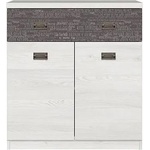 Black Red White Скрин с две врати и едно чекмедже Namur KOM2D1S - bogdanmebel